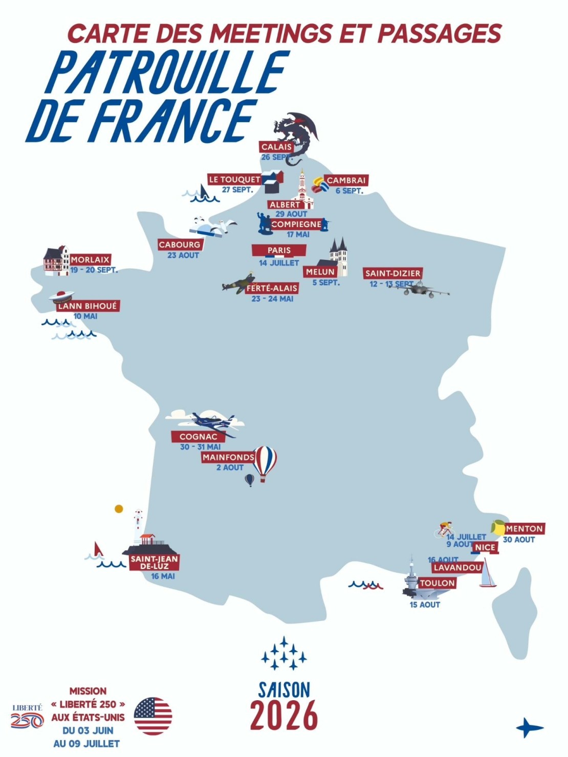 Patrouille de France Agenda 2026