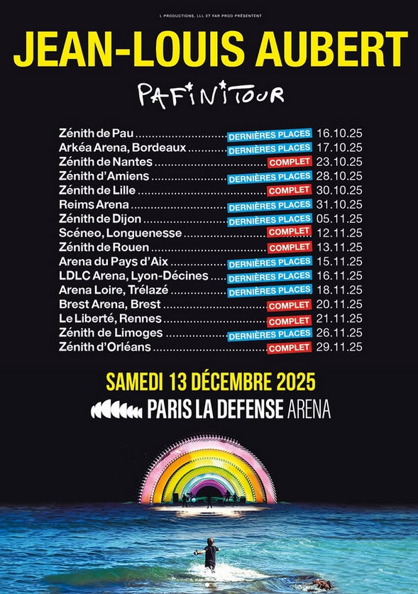 Jean-Louis AUBERT : dernières dates du Pafini Tour 2025